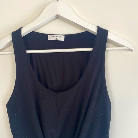 Babaton Cropped Tank Top - Size XS - Black - Picture 2 of 2